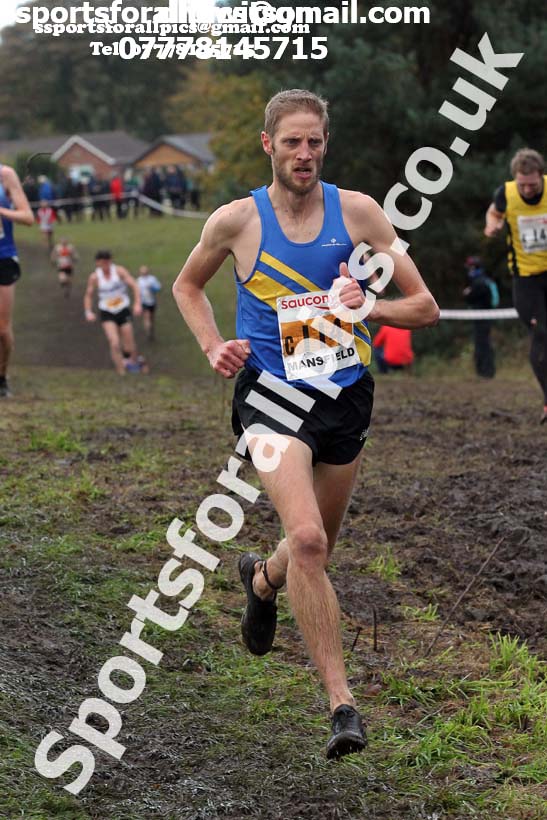Senior men, National Cross Country Relay Champs., Berry Hill Park, Mansfield.  Photo: David T. Hewitson/Sports for All Pics